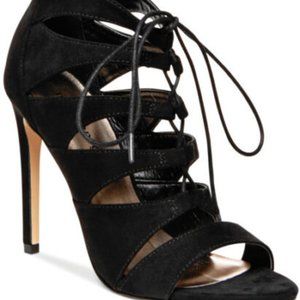 New MaddenGirl Black Gladiator Party Dress Heel Sandal Shoe Pump Bootie Sexy 9M